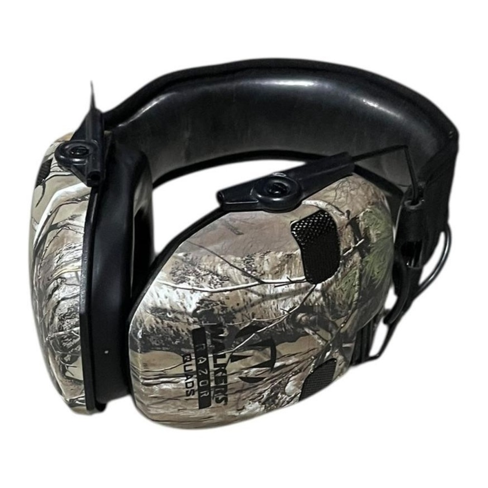 Walkers Razor Slim Quad Camo Electronic Hearing Protection Earmuff Realtree Xtra